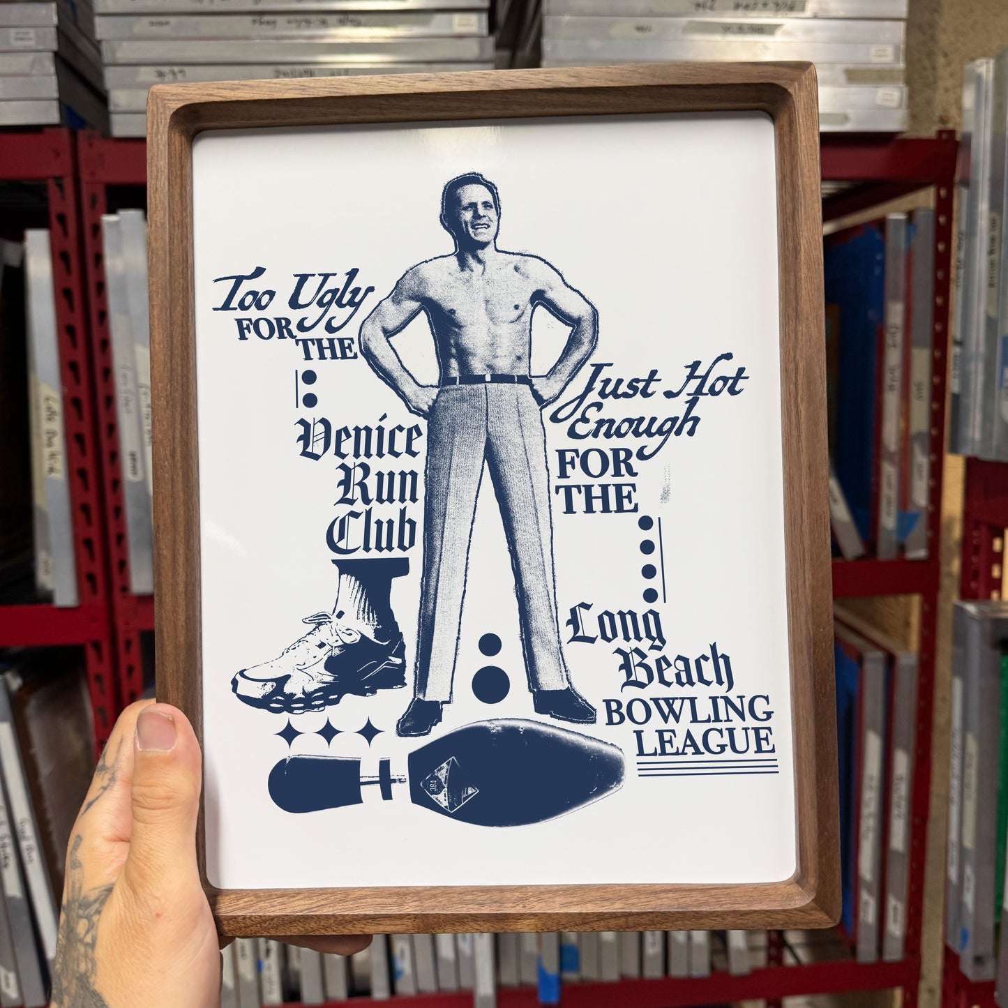 'Long Beach Bowling League' Fine Art Print